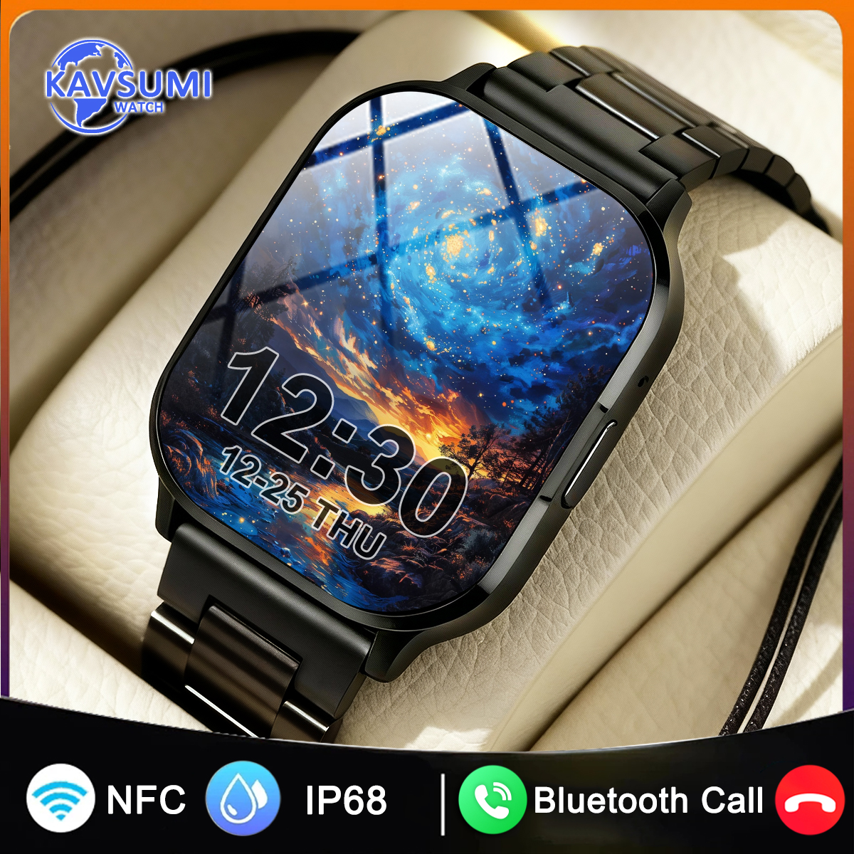 Men'S Fashion App - Ultra Thin Smart Watch Man Women