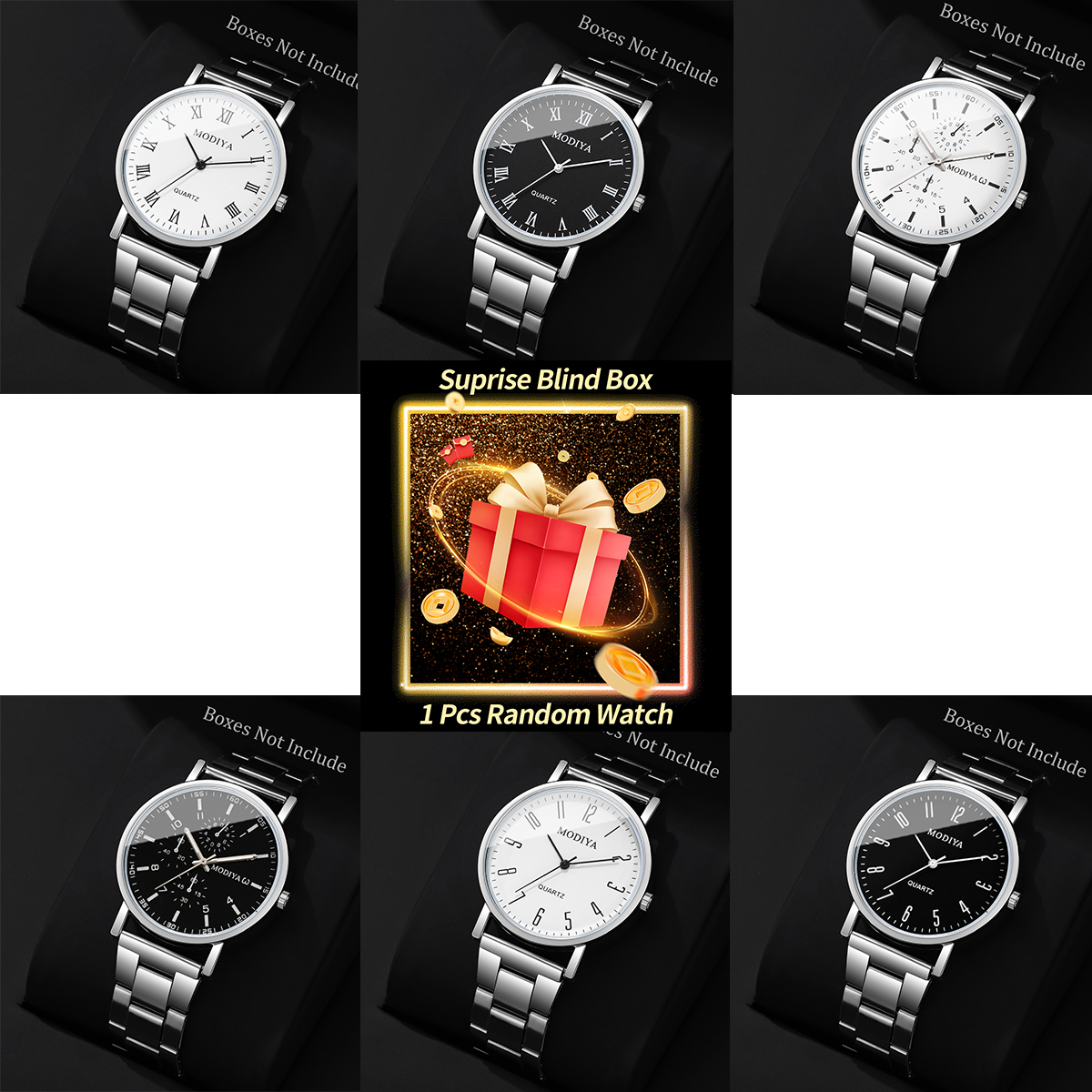 Fashion Mens Watches - 1PC Surprise Mystery Watch Blind Box--Fashion