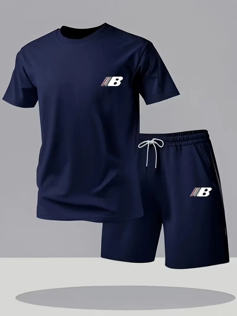 Men'S Fashion Formal - Summer Men's Printed Short-Sleeved Shorts -