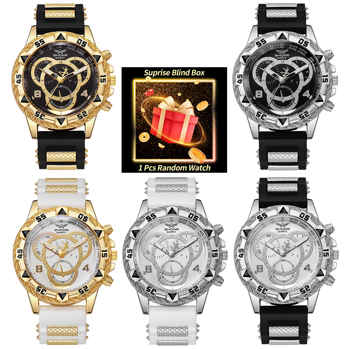 Fashion Mens Watches - 1PC Surprise Mystery Watch Blind Box-Men’s