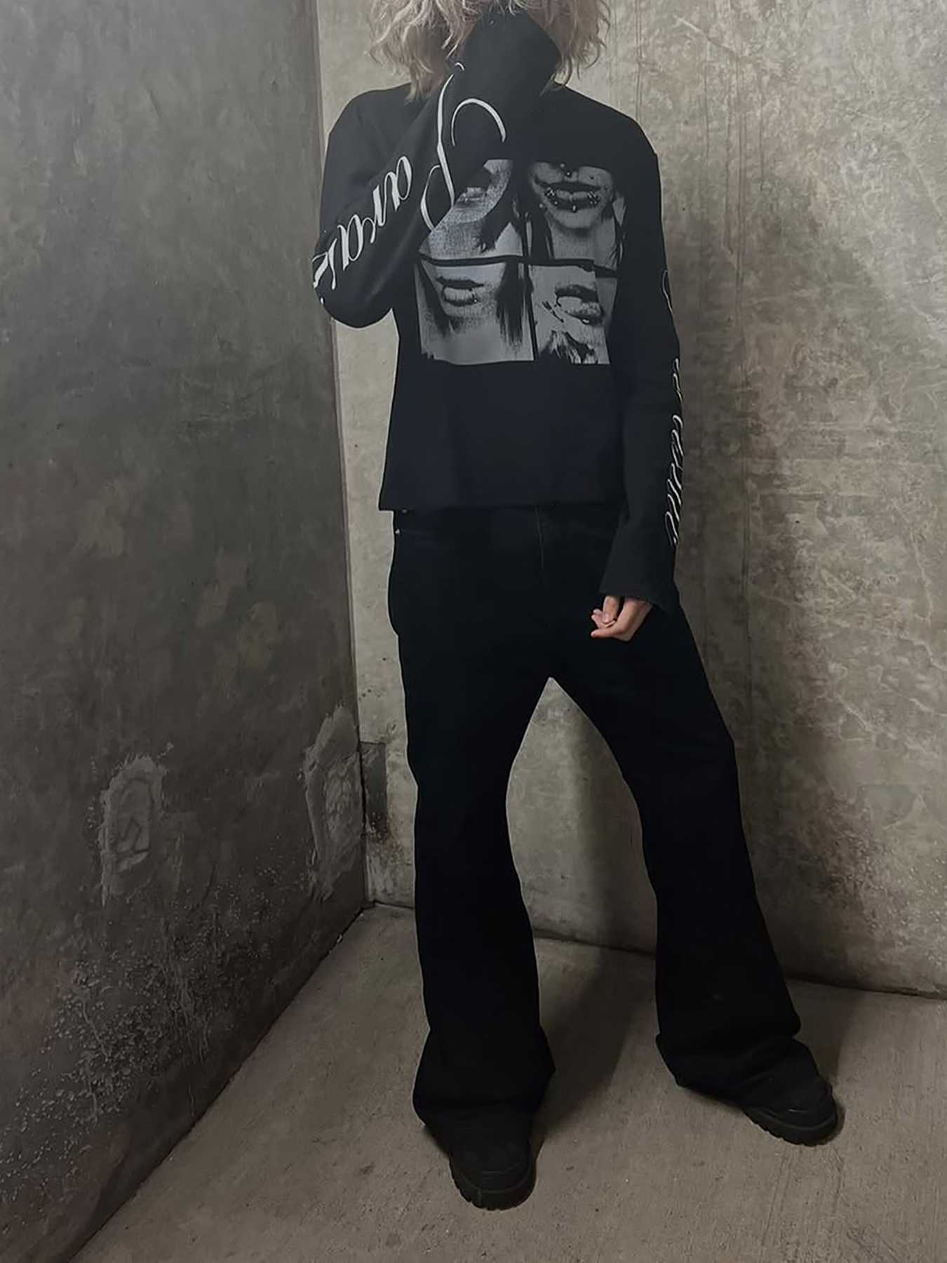 Dark style street punk unisex  - Men Fashion Upper review and price