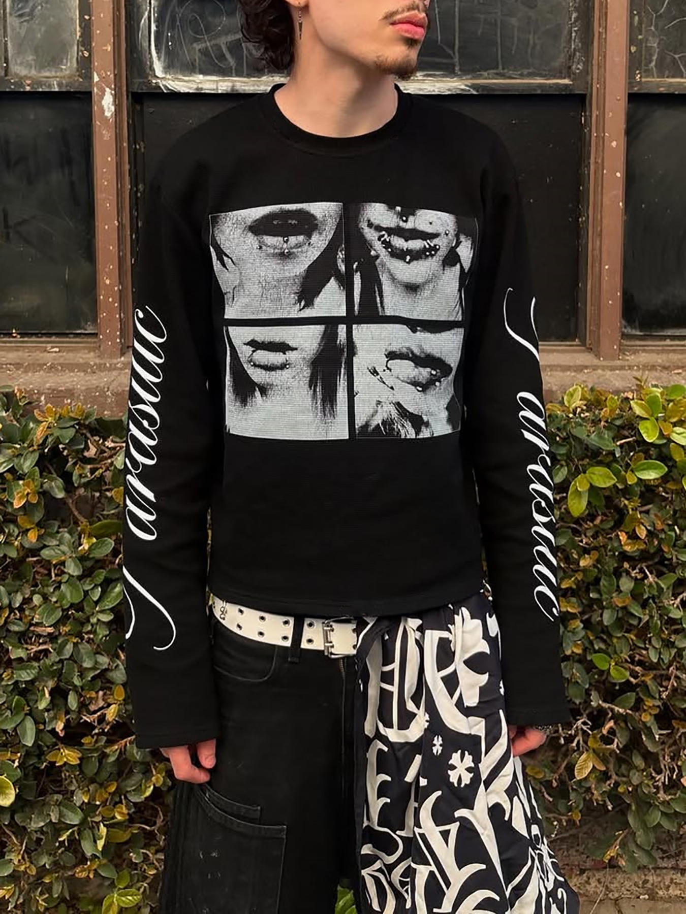 Dark style street punk unisex  - Men Fashion Upper review and price