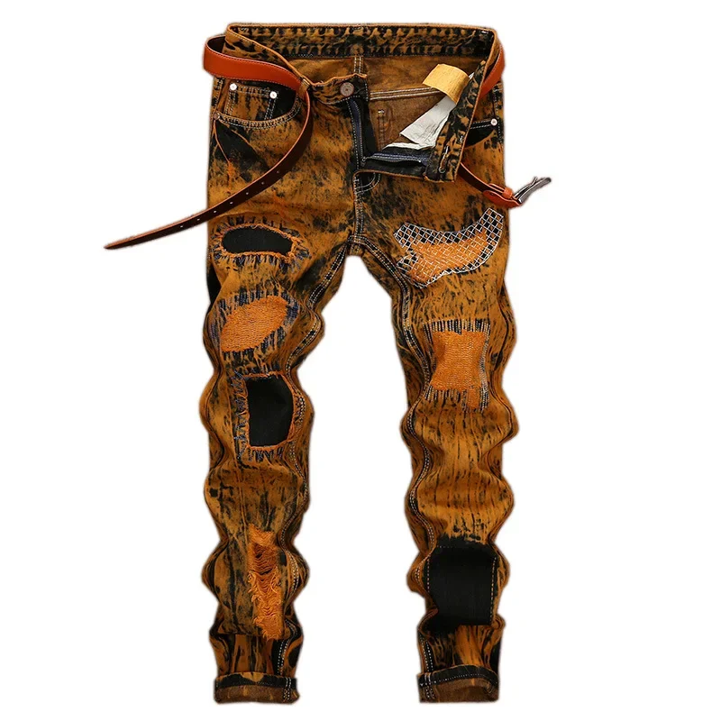 Autumn New Men's Orange Ripped - Men'S Fashion Nova Jeans review and price