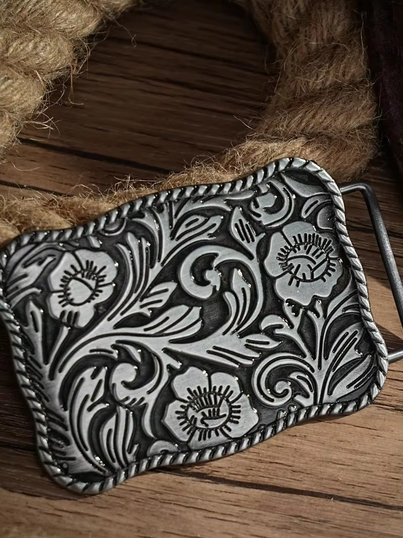 Western Belt Buckle Initial Vi - Leather Belt Braided review and price