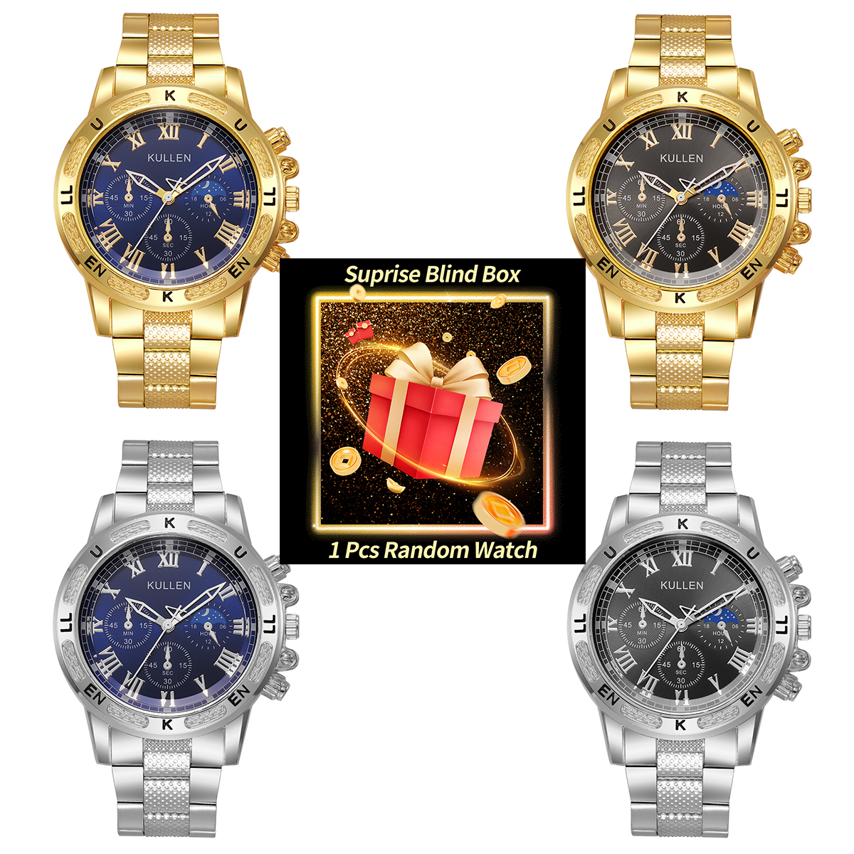 1PC Surprise Mystery Watch Bli - Fashion Mens Watches review and price