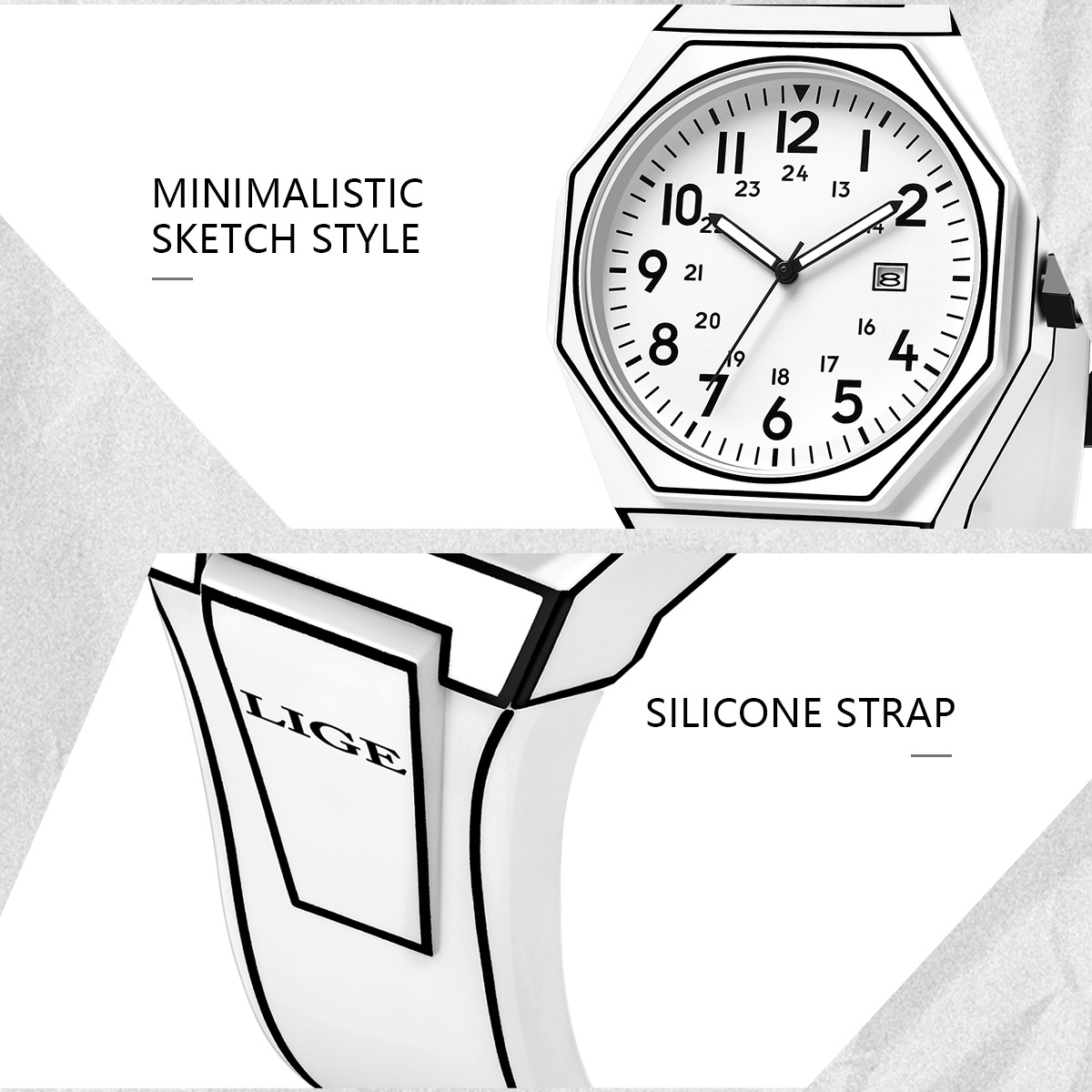 LIGE New Men Watch Military Me - Fashion Mens Watches review and price