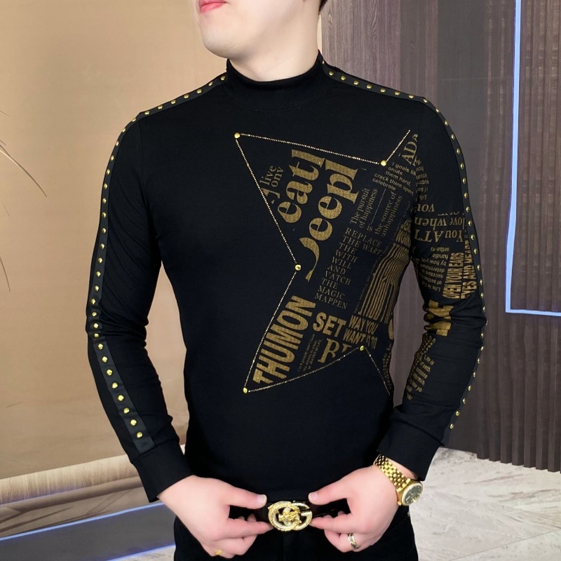 New long-sleeved tops for fash - Men Fashion Upper review and price