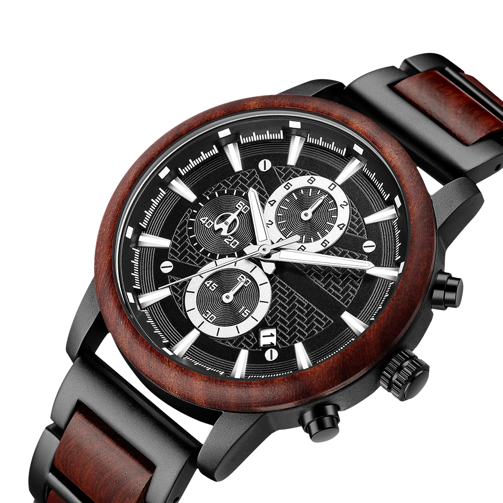 Alloy & Wood Combined Strap Wa - Mens Fashion Combination review and price