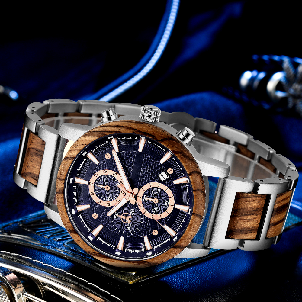 Alloy & Wood Combined Strap Wa - Mens Fashion Combination review and price
