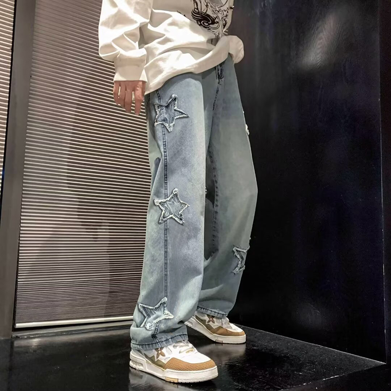 Star Embroidery Straight Casua - Men'S Fashion Nova Jeans review and price