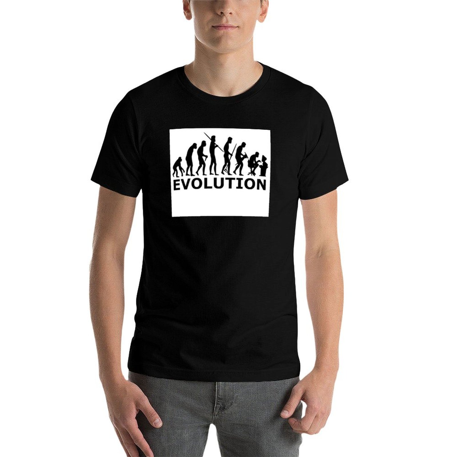 Human evolution T-Shirt graphi - Men'S Fashion Evolution review and price