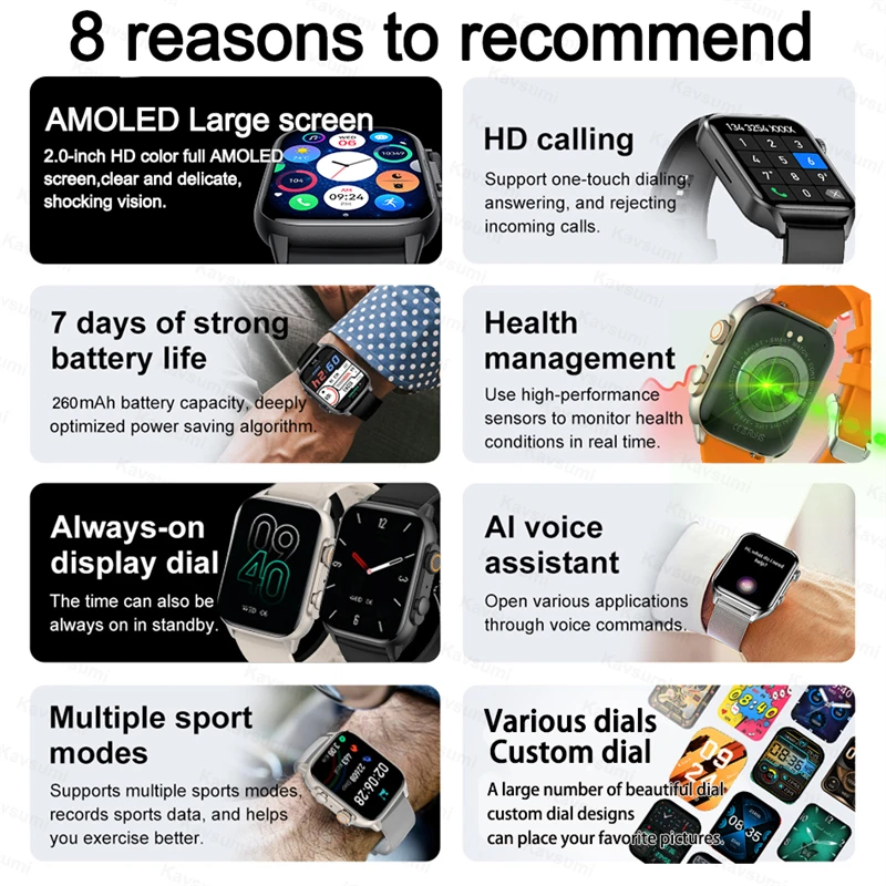 New Smartwatch Man Women AMOLE - Men'S Fashion App review and price
