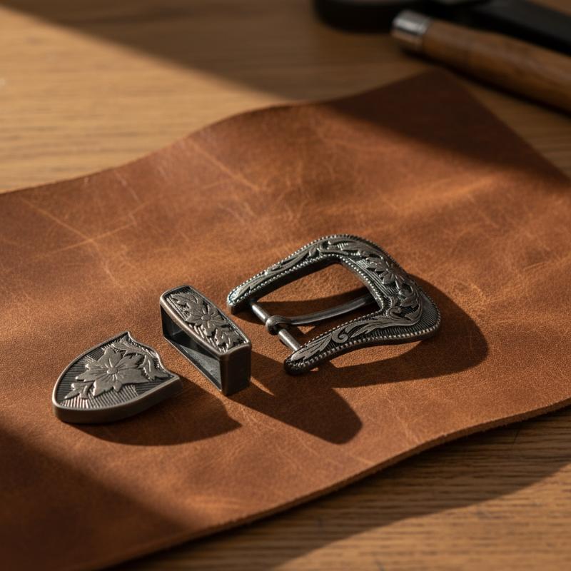 Floral Engraved Vintage Metal  - Leather Belt Braided review and price