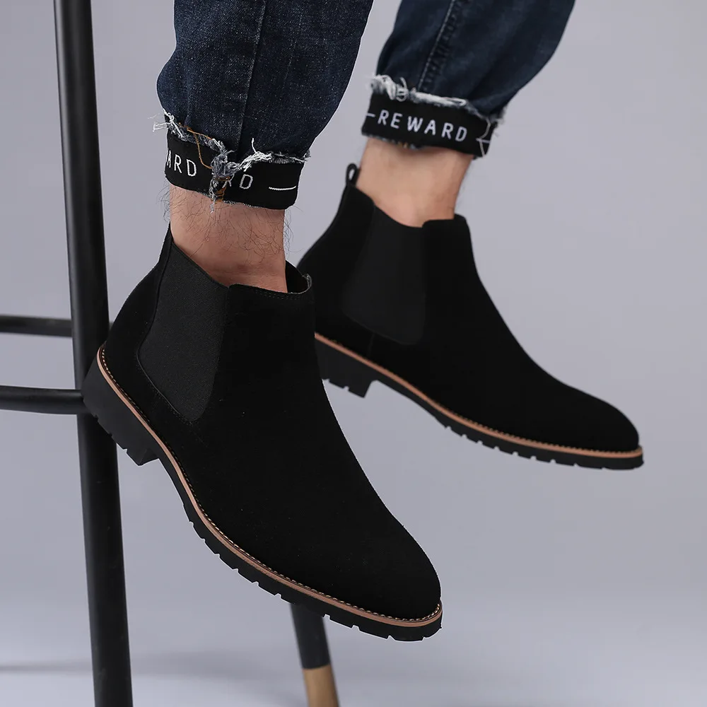 Men Ankle Boots British Style  - Mens Fashion Dress review and price