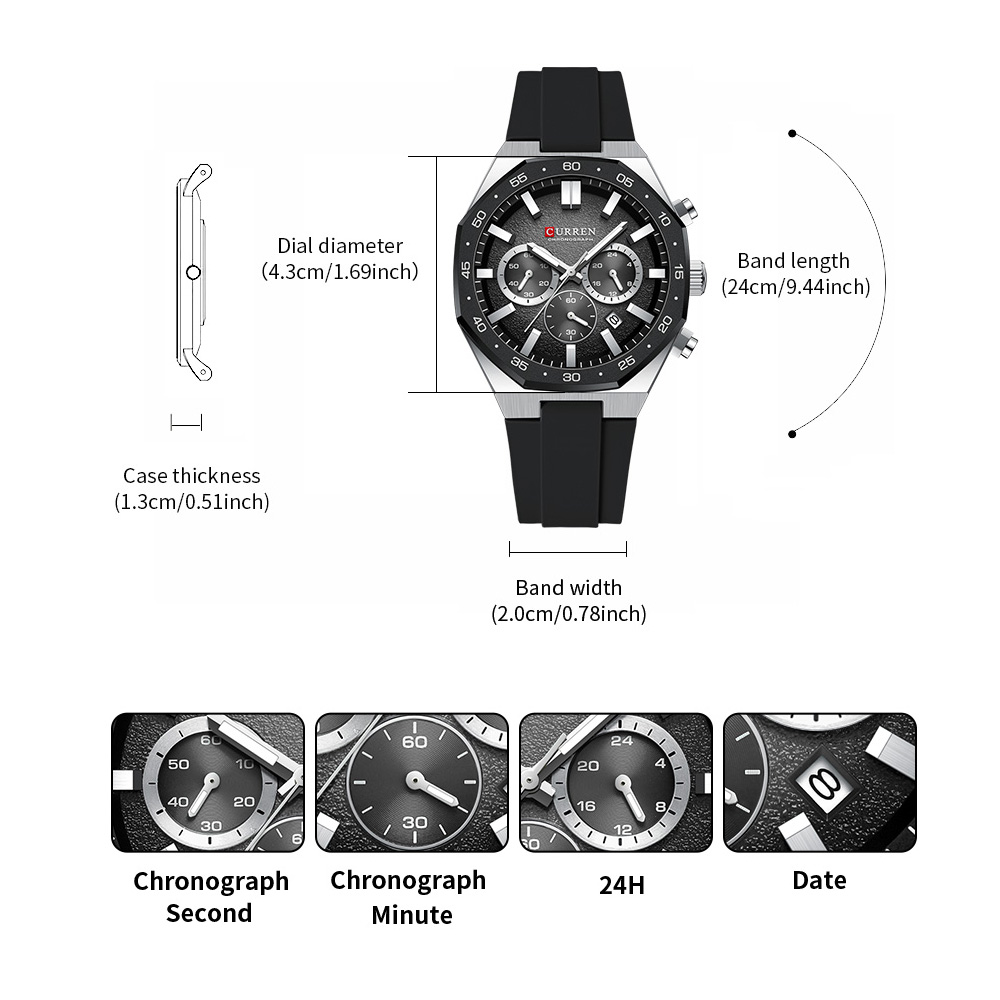 CURREN Fashion Casual Men Spor - Fashion Mens Watches review and price