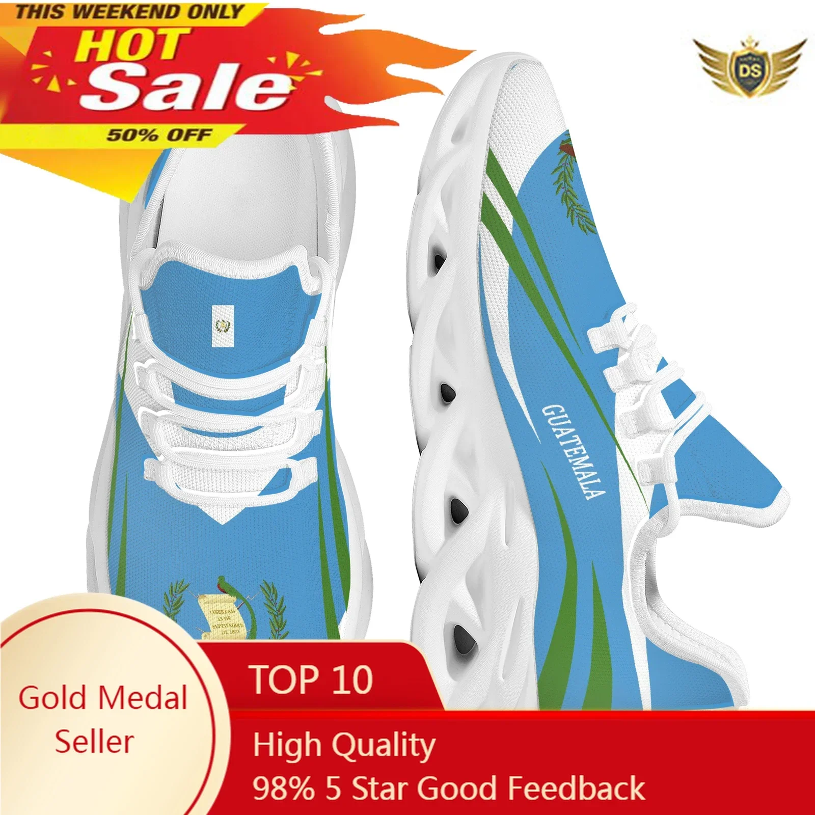Guatemala Flag Design Lace-up  - Men'S Fashion Guatemala review and price