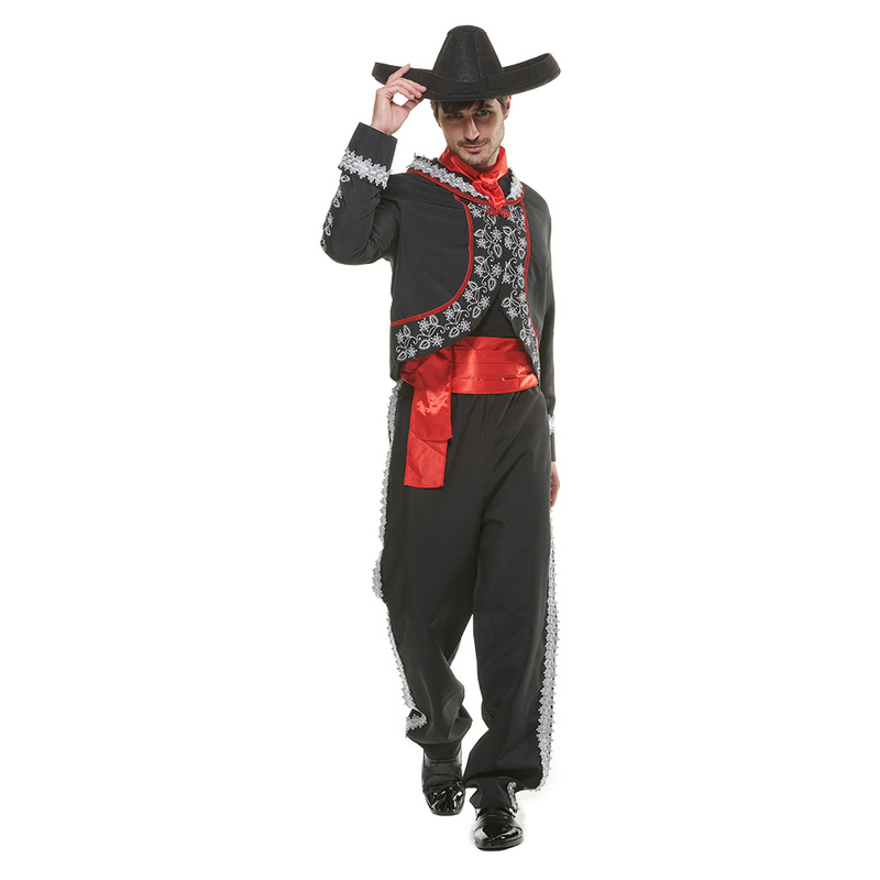 Men Mariachi Black Senor Hallo - Leather Belt Braided review and price