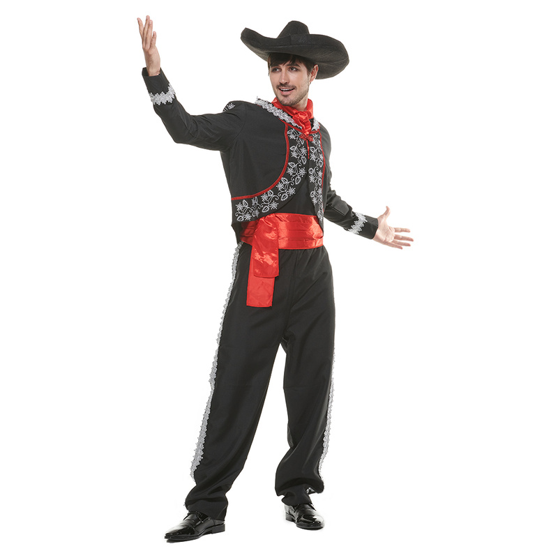 Men Mariachi Black Senor Hallo - Leather Belt Braided review and price