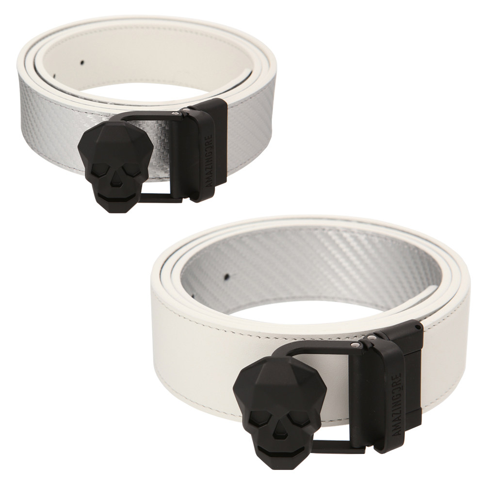 Golf skull double-sided belt 3 - Leather Belt Braided review and price