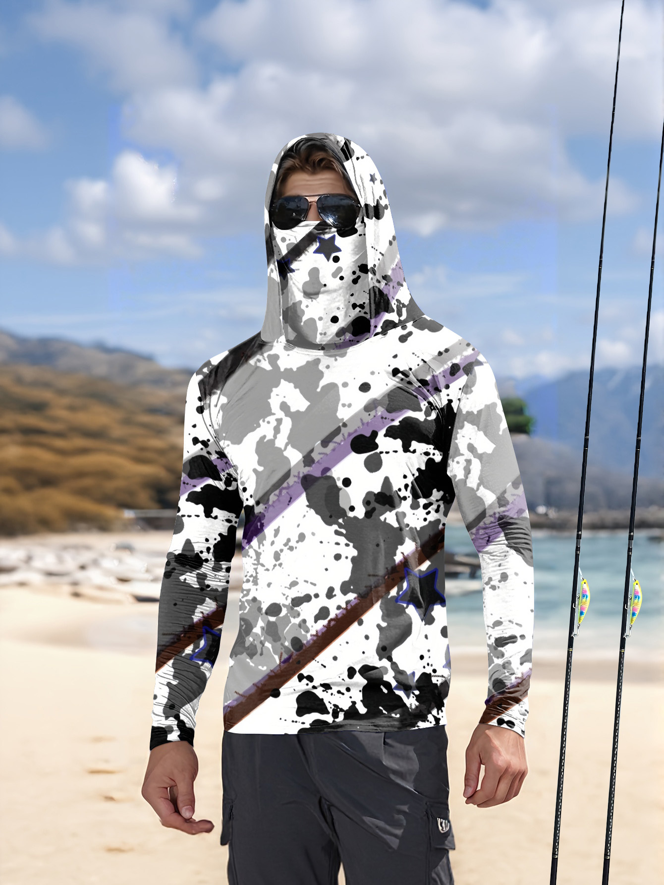 Men Hood Fishing Shirt long sl - Men Fashion Upper review and price