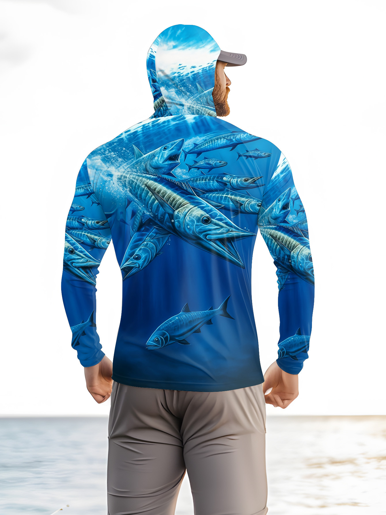 Men Hood Fishing Shirt long sl - Men Fashion Upper review and price